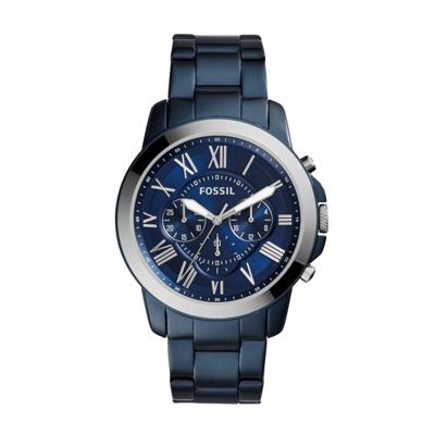 Horlogeband Fossil FS5230 Staal Blauw 22mm Horlogeband Fossil FS5230 Staal Blauw 22mm