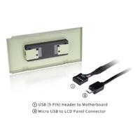 Thermaltake LCD Panel Kit Matcha Green for Ceres Series Matcha Green LCD-paneelkit Groen - thumbnail