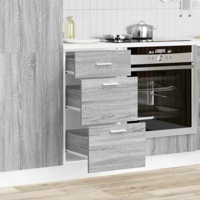 Onderkast Lyon 40x46x81,5 cm bewerkt hout grijs sonoma eikenkleurig