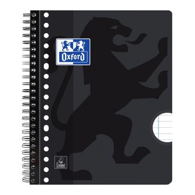 Collegeblok Oxford School A5+ lijn 17-gaats 160 pagina's 80gr zwart | 5 stuks Collegeblok Oxford School A5+ lijn 17-gaats 160 pagina's 80gr zwart | 5 stuks