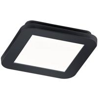 LED Plafondlamp - Badkamerlamp - Trion Camy - Opbouw Vierkant 9W - Spatwaterdicht IP44 - Dimbaar - Warm Wit 3000K - Mat Zwart - thumbnail