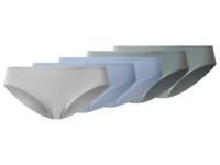 esmara Set van 5 dames onderbroeken (groen/blauw/grijs, 3XL (56/58)) - thumbnail