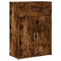 Dressoirs 2 st 60x30x84 cm bewerkt hout gerookt eikenkleurig - thumbnail