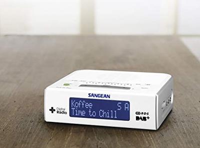 Sangean DCR-89+ Wekkerradio DAB+, VHF (FM) AUX Wit