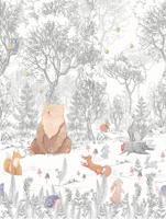Dutch Cute Walls- Forest Animals 212x280cm - CW6043-1 - thumbnail