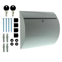 Burg Wächter 38650 TOSCANA 856 W Brievenbus Plaatstaal Wit Sleutelslot - thumbnail