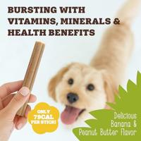 Soopa Dental Sticks banaan & pindakaas voor de hond Per 3 - thumbnail