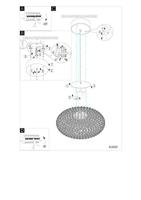 Eglo Kristallen hanglampClemente 54cm metaalgrijs - 95287 - thumbnail