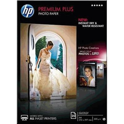 HP Premium Plus fotopapier ft A4, 300 g, pak van 20 vel, glanzend HP Premium Plus fotopapier ft A4, 300 g, pak van 20 vel, glanzend