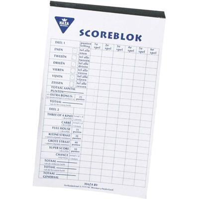 Haza Witbaard Scoreblok, 250 vellen