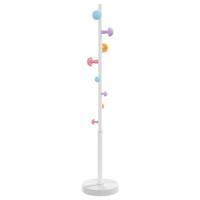 VidaXL Kapstok 172 cm gepoedercoat ijzer wit - thumbnail