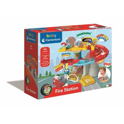 Clementoni baby brandweerkazerne met auto - thumbnail