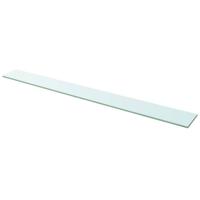 Wandschap transparant 110x12 cm glas - thumbnail