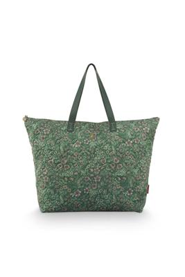Pip Studio Pip Studio Tilda Tote Bag Large Quilted Daisy Dreams Green 66x20x44cm