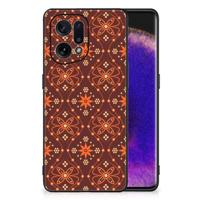 OPPO Find X5 Back Case Batik Brown - thumbnail