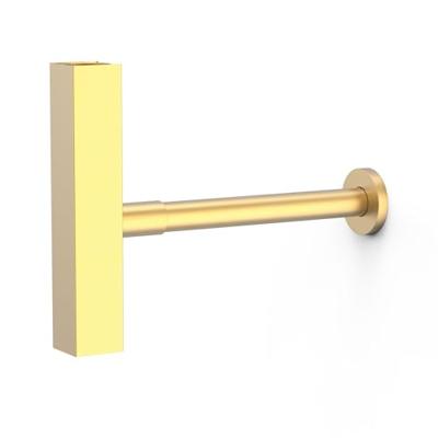 Design Sifon Tres Selection | 5/4" | Standaard | Messing | Vierkant | 24k Goud mat