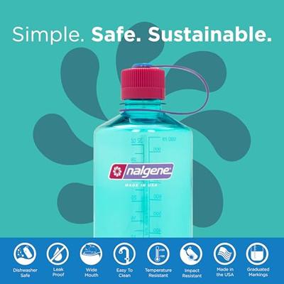 Nalgene Narrow Mouth Sustain 1L Drinkfles Surfer 1L Nalgene Narrow Mouth Sustain 1L Drinkfles Surfer 1L