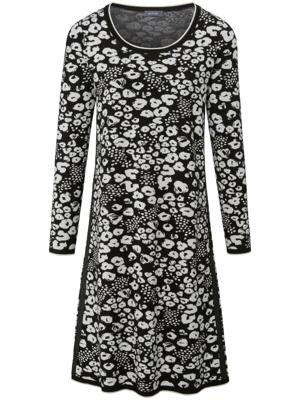 Gebreide jurk met lange mouwen en ronde hals Van Basler multicolour Gebreide jurk met lange mouwen en ronde hals Van Basler multicolour