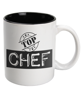 Black & White mok top chef wit - thumbnail