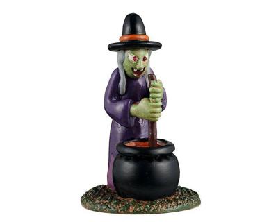 Lemax inflatable witch yard decoration halloween figuur Spooky Town 2025