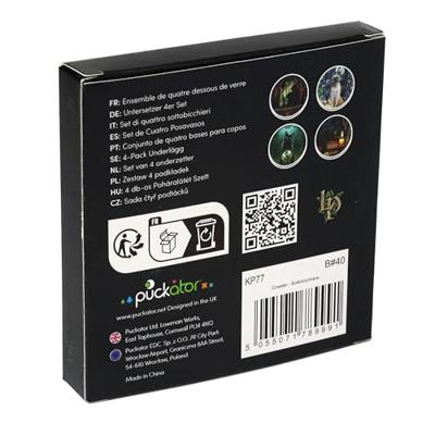 Lisa Parker Magische Kat Set 4 Onderzetters