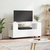 Tv-meubel 102x34,5x43 cm bewerkt hout wit - thumbnail