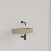 Fontein Gliss Design Nano 36x18x9 cm Zonder Kraangat Links Cappuccino - thumbnail