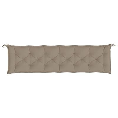 VidaXL Tuinbankkussen 200x50x7 cm oxford stof taupe