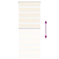 VidaXL Zebra rolgordijn 55x100 cm stofbreedte 50,9 cm marmerbeige - thumbnail