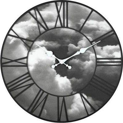 NeXtime klok 3037 clouds, ø39 cm, wall, black