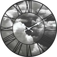 NeXtime klok 3037 clouds, ø39 cm, wall, black - thumbnail