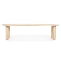 Eleonora Organische Eettafel 'Josh' Eiken, 300 x 110cm, kleur Naturel - thumbnail