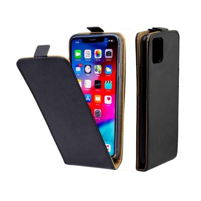 Business stijl verticale Flip TPU lederen draagtas met kaartsleuf voor iPhone11 (zwart)