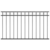 Schuttingpaneel staal 1,7x0,8 m zwart - thumbnail