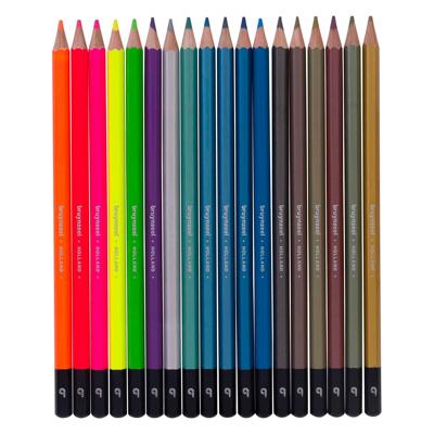 Bruynzeel kleurpotloden blik metallic & neon, 18 kleuren