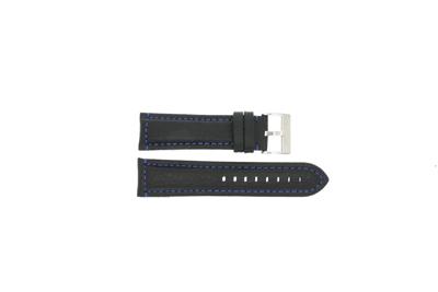 Horlogeband Universeel 394.01.05 Leder Zwart 24mm Horlogeband Universeel 394.01.05 Leder Zwart 24mm