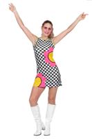 Jurk Jaren 60 Flower Power Dames - thumbnail