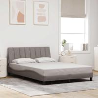 Bedframe zonder matras "Hanko" 120x200 cm stof taupe - thumbnail