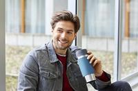 Tefal Travel Mug Easy Twist Isoleerbeker 0.36L Blauw - thumbnail