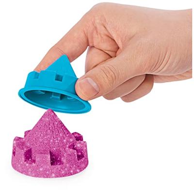 Kinetic Sand glinsterend zandkasteel speelset - roze
