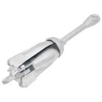 VidaXL Anker inklapbaar 6 kg thermisch verzinkt gietijzer zilver - thumbnail