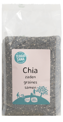 TerraSana RAW Chia zaad zwart bio 300 Gram