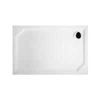 Douchebak Marmer Sapho Sara 120x80x4 cm Rechthoek Wit Sapho - thumbnail