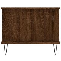 Salontafel 90x50x40 cm bewerkt hout bruineikenkleurig - thumbnail