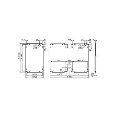 Schneider Electric NSYPMM1512 (l x b) 1500 mm x 1250 mm Metaal 1 stuk(s)