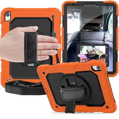 Schokbestendige kleurrijke silicagel + PC beschermende case voor iPad Pro 11 inch (2018) met houder & schouderriem & hand riem & pen sleuf (oranje) Schokbestendige kleurrijke silicagel + PC beschermende case voor iPad Pro 11 inch (2018) met houder & schouderriem & hand riem & pen sleuf (oranje)