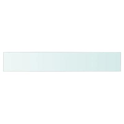 Wandschap transparant 90x15 cm glas