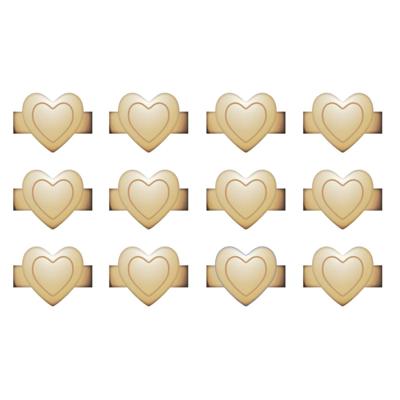 We R Makers • charm staples heart gold 12pcs