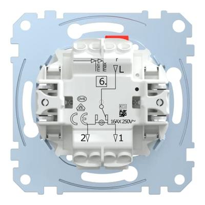 Merten MEG3636-0000 Wisselschakelaar, Uitschakelaar Inzetstuk Grijs 1 stuk(s)