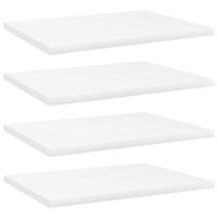 VidaXL Wandschappen 4 st 40x30x1,5 cm bewerkt hout wit - thumbnail